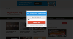 Desktop Screenshot of englishpost.org